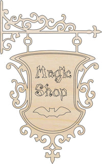 Magic Shop Wood Craft Shape - Laser Cut Baltic Birch Unfinished DIY Wood Art Supplies FAL27 - The Wood Shape Store