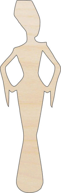Monster Bride Wood Craft Shape – Laser Cut Baltic Birch Unfinished DIY Wood Art Supplies FAL37 - The Wood Shape Store