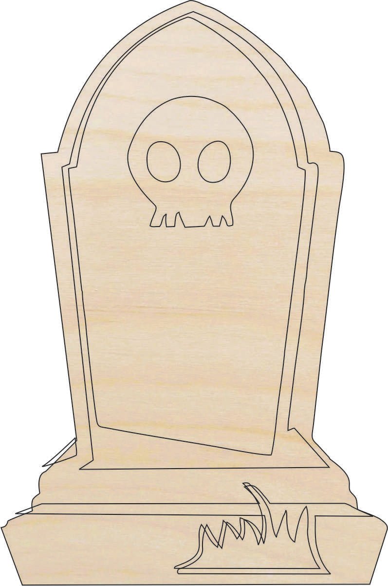 Tombstone Wood Craft Shape - Laser Cut Baltic Birch Unfinished DIY Wood Art Supplies FAL38 - The Wood Shape Store