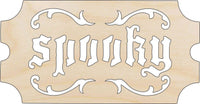 Halloween Tag Wood Craft Shape - Laser Cut Baltic Birch Unfinished DIY Wood Art Supplies FAL3 - The Wood Shape Store