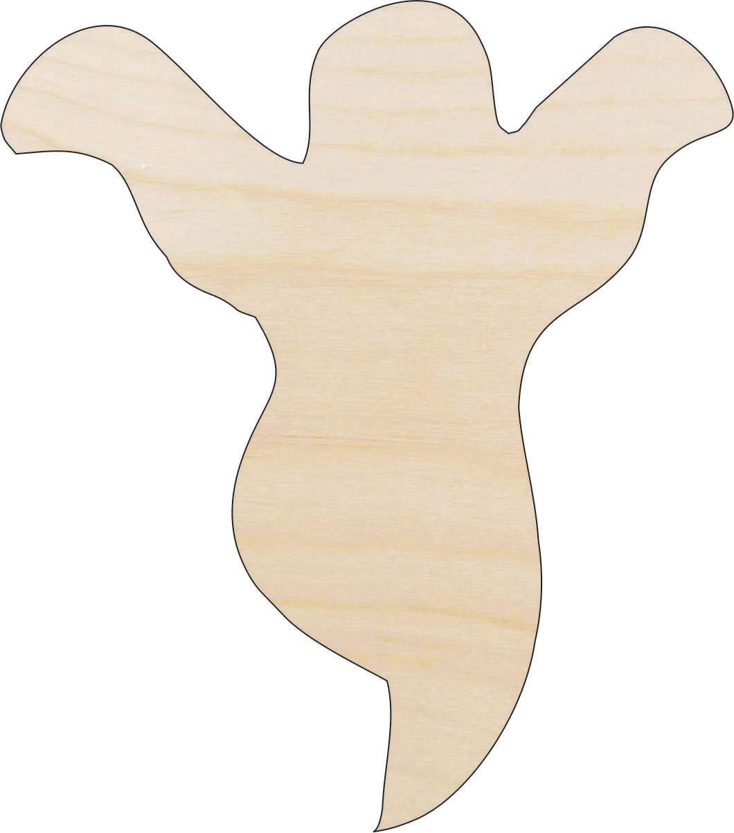Ghost Wood Craft Shape - Laser Cut Baltic Birch Unfinished DIY Wood Art Supplies FAL41 - The Wood Shape Store