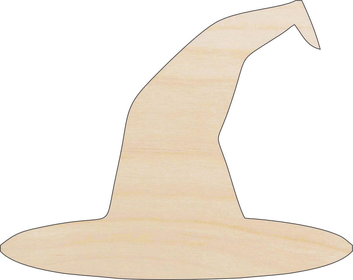 Witch Hat Wood Craft Shape - Laser Cut Baltic Birch Unfinished DIY Wood Art Supplies FAL49 - The Wood Shape Store