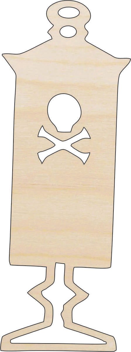 Poison Jar - Laser Cut Out Unfinished Wood Craft Shape FAL51 - The Wood Shape Store