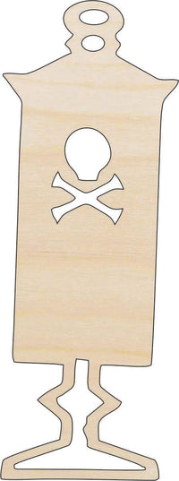 Poison Jar - Laser Cut Out Unfinished Wood Craft Shape FAL51 - The Wood Shape Store