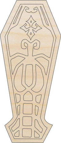 Coffin - Laser Cut Out Unfinished Wood Craft Shape FAL53 - The Wood Shape Store