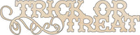 Trick or Treat Wood Craft Shape – Laser Cut Baltic Birch Unfinished DIY Wood Art Supplies FAL54 - The Wood Shape Store