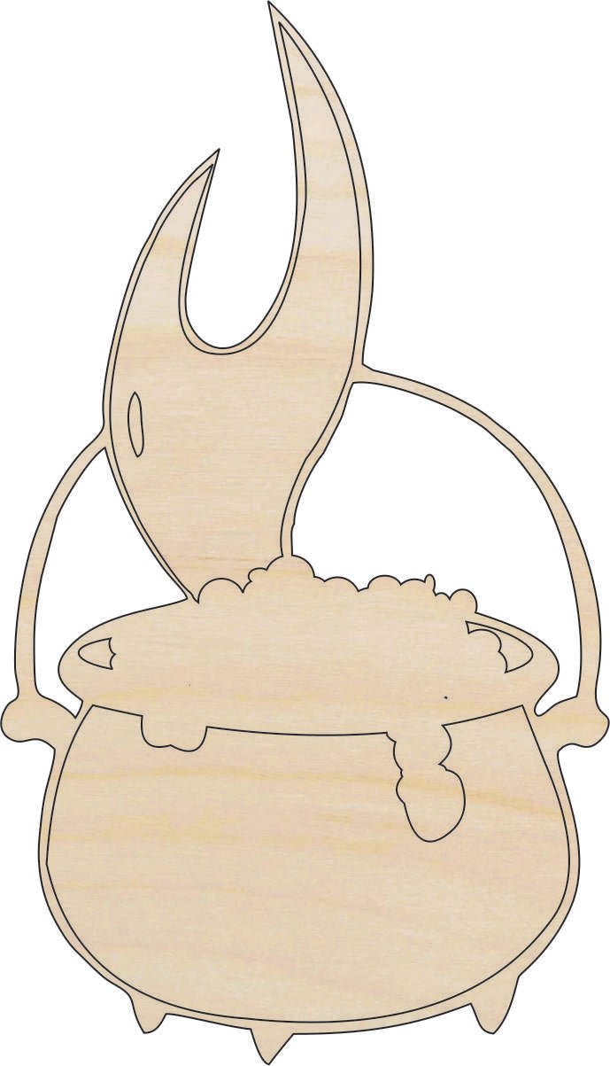 Cauldron Wood Craft Shape - Laser Cut Baltic Birch Unfinished DIY Wood Art Supplies FAL56 - The Wood Shape Store