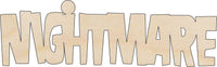 Nightmare Wood Craft Shape - Laser Cut Baltic Birch Unfinished DIY Wood Art Supplies FAL57 - The Wood Shape Store