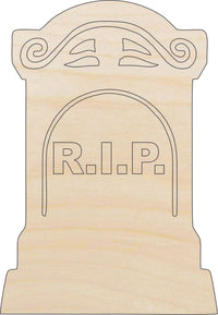 Tombstone Wood Craft Shape - Laser Cut Baltic Birch Unfinished DIY Wood Art Supplies FAL59 - The Wood Shape Store
