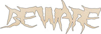 Beware Wood Craft Shape - Laser Cut Baltic Birch Unfinished DIY Wood Art Supplies FAL64 - The Wood Shape Store