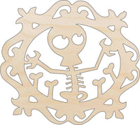 Skeleton Wood Craft Shape – Laser Cut Baltic Birch Unfinished DIY Wood Art Supplies FAL71 - The Wood Shape Store
