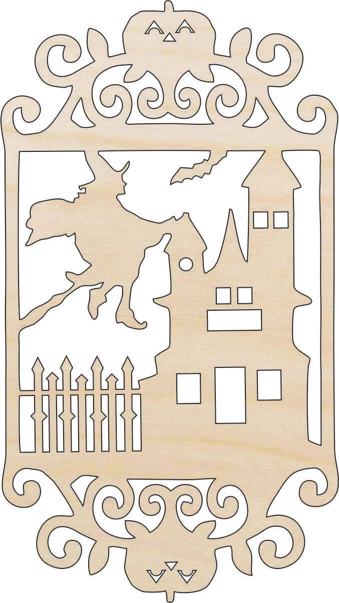 Halloween Wood Craft Shape - Laser Cut Baltic Birch Unfinished DIY Wood Art Supplies FAL79 - The Wood Shape Store