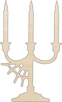 Candelabra - Wood Craft Shape – Laser Cut Baltic Birch Unfinished DIY Art Supplies FAL7 - The Wood Shape Store