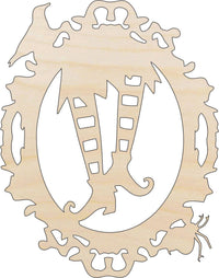 Witch Wood Craft Shape - Laser Cut Baltic Birch Unfinished DIY Wood Art Supplies FAL81 - The Wood Shape Store