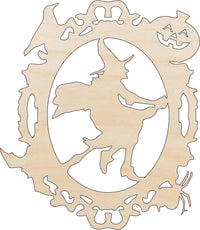 Witch - Wood Craft Shape – Laser Cut Baltic Birch Unfinished DIY Art Supplies FAL83 - The Wood Shape Store