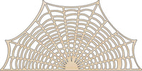 Spider Web Wood Craft Shape - Laser Cut Baltic Birch Unfinished DIY Wood Art Supplies FAL8 - The Wood Shape Store