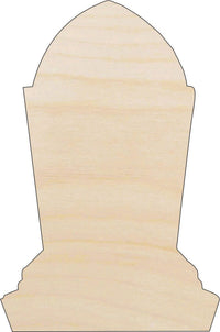 Tombstone Wood Craft Shape - Laser Cut Baltic Birch Unfinished DIY Wood Art Supplies FAL94 - The Wood Shape Store