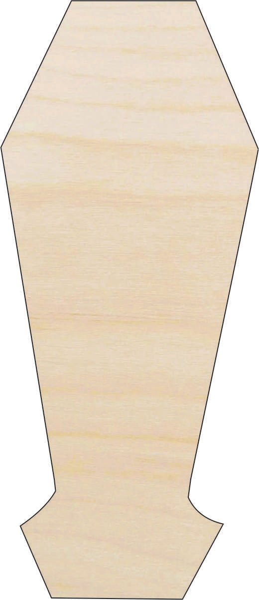 Coffin - Laser Cut Out Unfinished Wood Craft Shape FAL96 - The Wood Shape Store