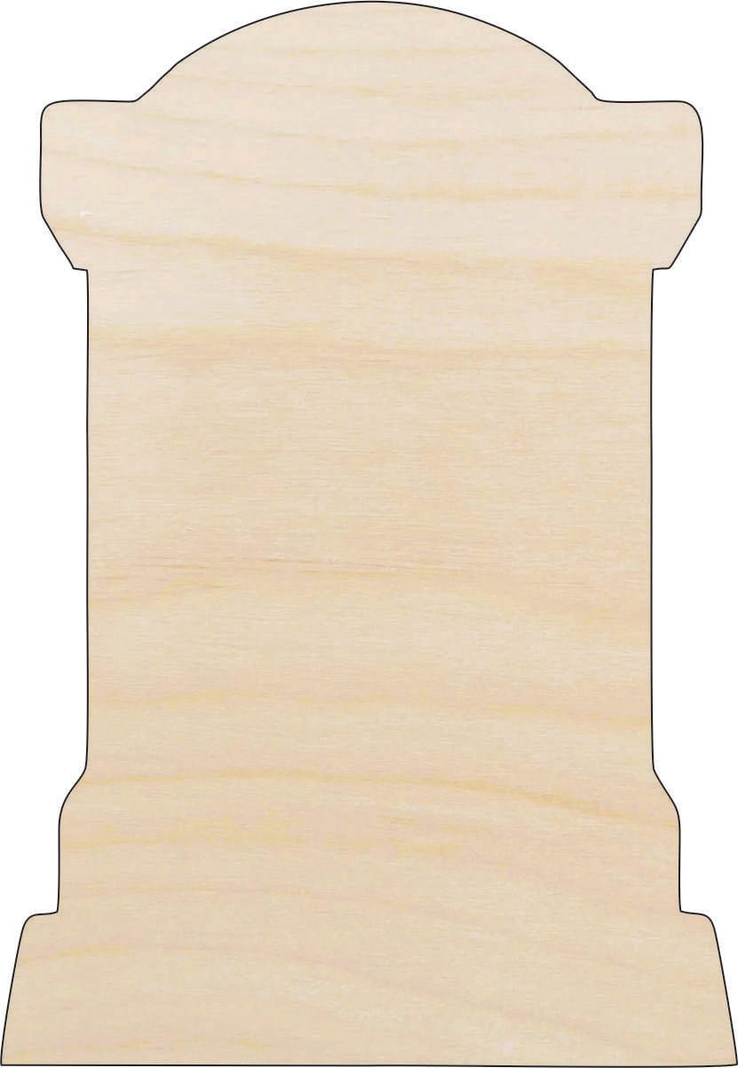 Tombstone Wood Craft Shape - Laser Cut Baltic Birch Unfinished DIY Wood Art Supplies FAL98 - The Wood Shape Store
