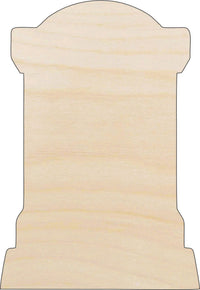 Tombstone Wood Craft Shape - Laser Cut Baltic Birch Unfinished DIY Wood Art Supplies FAL98 - The Wood Shape Store