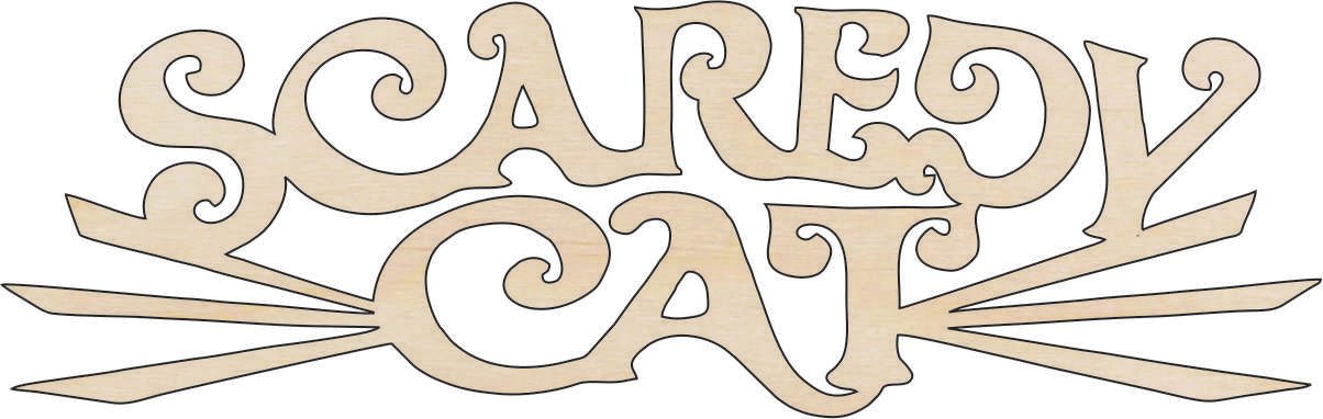 Cat Wood Craft Shape - Laser Cut Baltic Birch Unfinished DIY Wood Art Supplies FAL9 - The Wood Shape Store