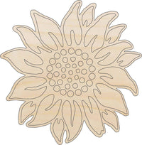 Flower Wood Craft Shape - Laser Cut Baltic Birch Unfinished DIY Wood Art Supplies FLR105 - The Wood Shape Store