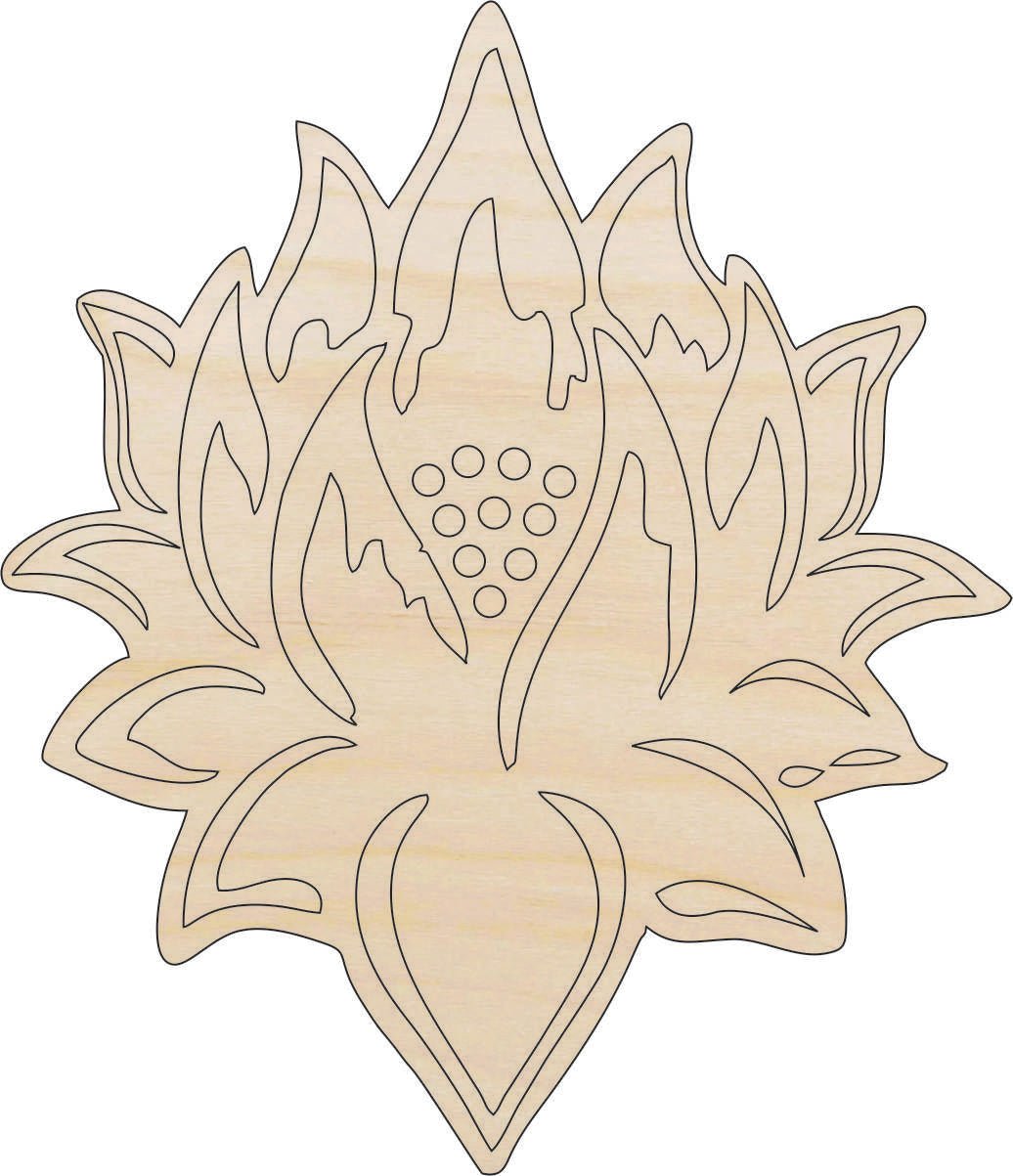 Orchid Flower Wood Craft Shape - Laser Cut Baltic Birch Unfinished DIY Wood Art Supplies FLR11 - The Wood Shape Store