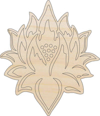 Orchid Flower Wood Craft Shape - Laser Cut Baltic Birch Unfinished DIY Wood Art Supplies FLR11 - The Wood Shape Store