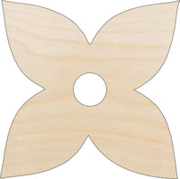 Flower Wood Craft Shape - Laser Cut Baltic Birch Unfinished DIY Wood Art Supplies FLR12 - The Wood Shape Store