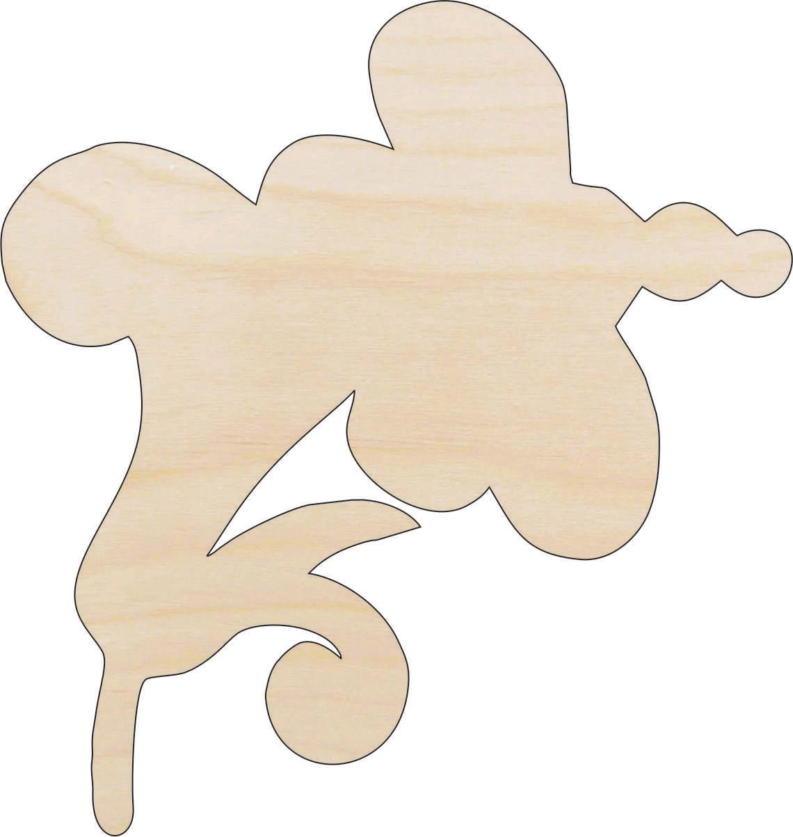 Flower Wood Craft Shape - Laser Cut Baltic Birch Unfinished DIY Wood Art Supplies FLR22 - The Wood Shape Store