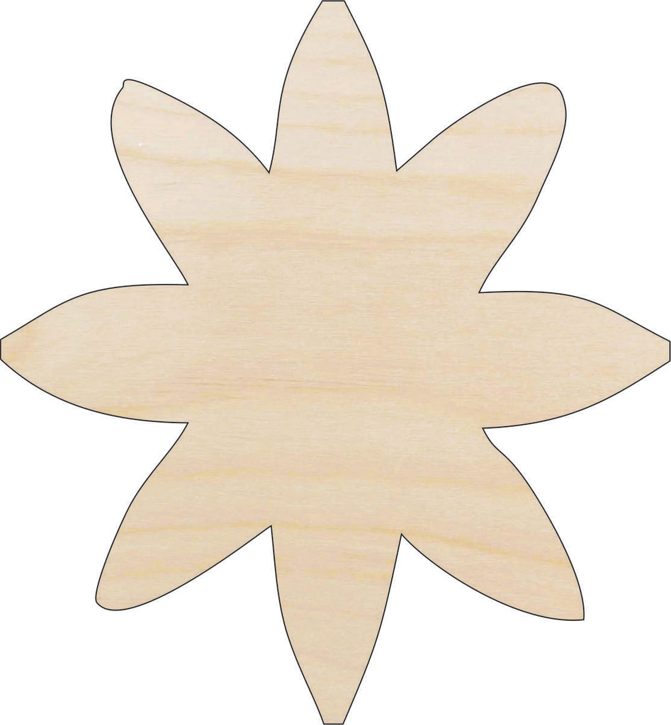 Flower - Laser Cut Out Unfinished Wood Craft Shape FLR24