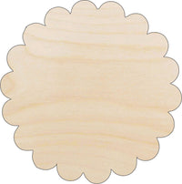 Flower Wood Craft Shape - Laser Cut Baltic Birch Unfinished DIY Wood Art Supplies FLR31 - The Wood Shape Store