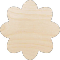 Flower Wood Craft Shape - Laser Cut Baltic Birch Unfinished DIY Wood Art Supplies FLR32 - The Wood Shape Store