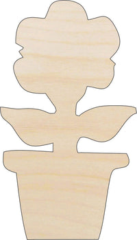 Flower Wood Craft Shape - Laser Cut Baltic Birch Unfinished DIY Wood Art Supplies FLR34 - The Wood Shape Store