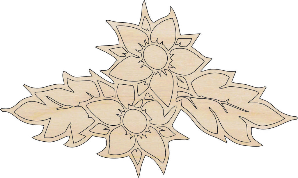 Flower - Laser Cut Out Unfinished Wood Craft Shape FLR39