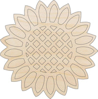 Flower Wood Craft Shape - Laser Cut Baltic Birch Unfinished DIY Wood Art Supplies FLR41 - The Wood Shape Store