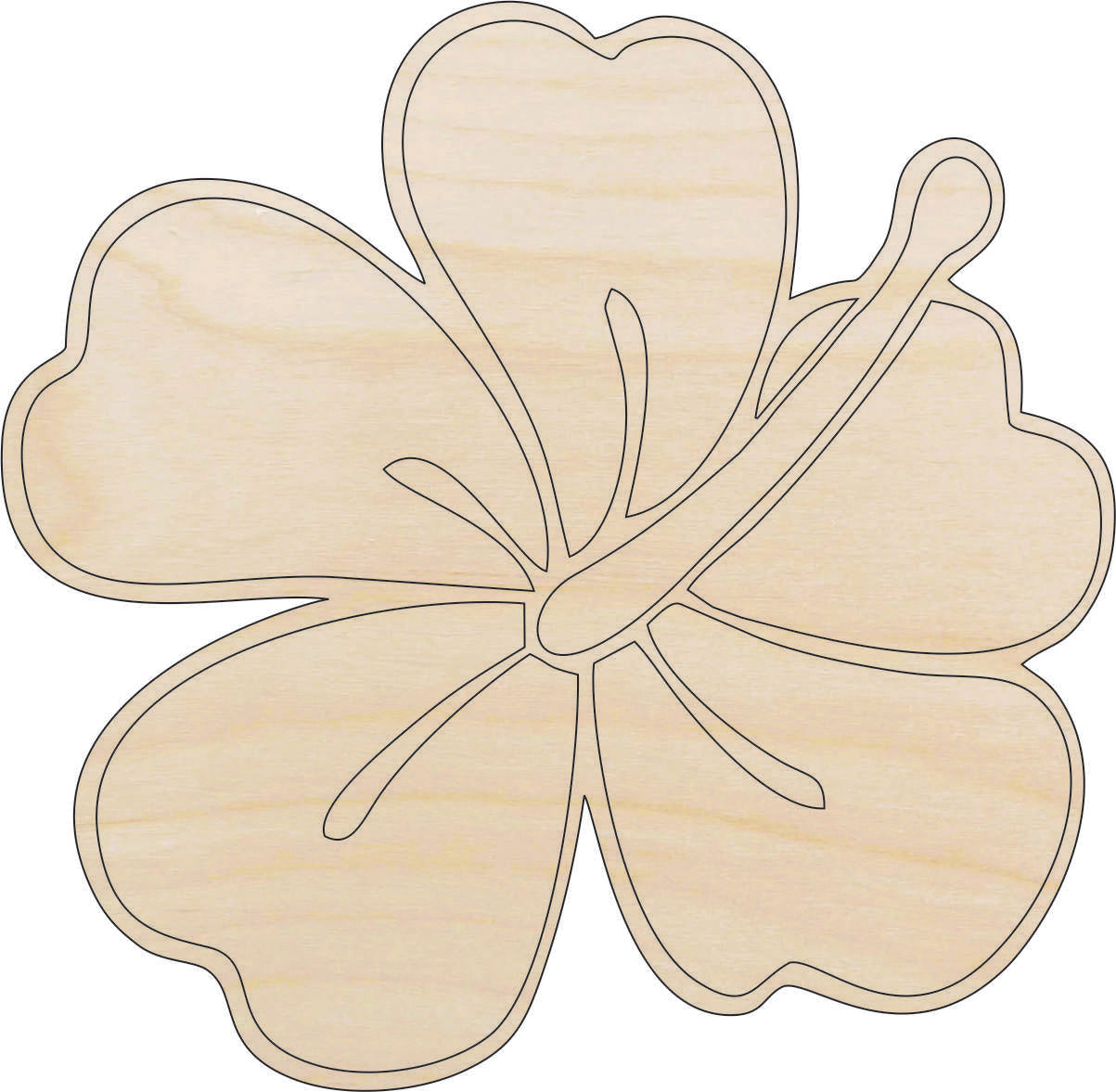 Flower - Laser Cut Out Unfinished Wood Craft Shape FLR43 Flower - Laser Cut Out Unfinished Wood Craft Shape FLR43