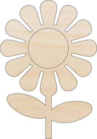 Daisy Wood Craft Shape - Laser Cut Baltic Birch Unfinished DIY Wood Art Supplies FLR48 - The Wood Shape Store