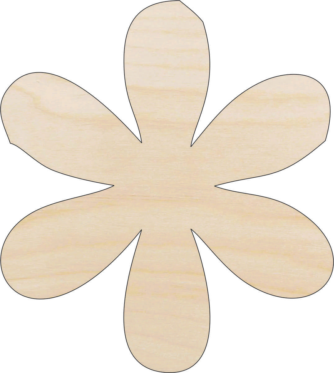 Flower - Laser Cut Out Unfinished Wood Craft Shape FLR64 Flower - Laser Cut Out Unfinished Wood Craft Shape FLR64