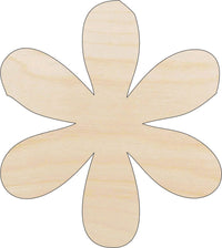 Flower Wood Craft Shape - Laser Cut Baltic Birch Unfinished DIY Wood Art Supplies FLR64 - The Wood Shape Store