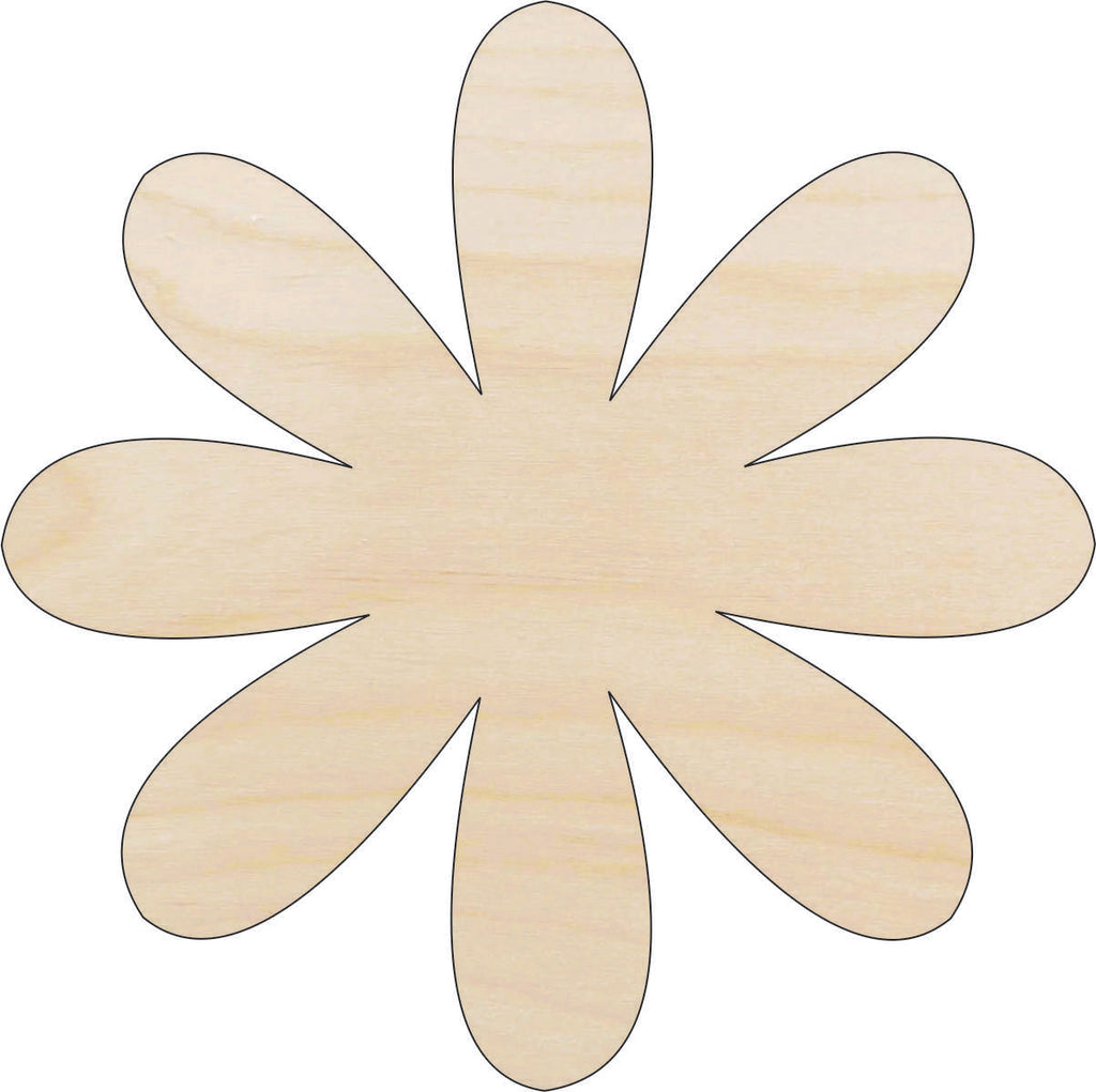 Flower - Laser Cut Out Unfinished Wood Craft Shape FLR74