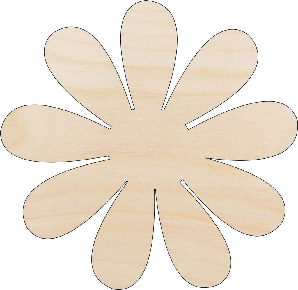 Flower - Laser Cut Out Unfinished Wood Craft Shape FLR75