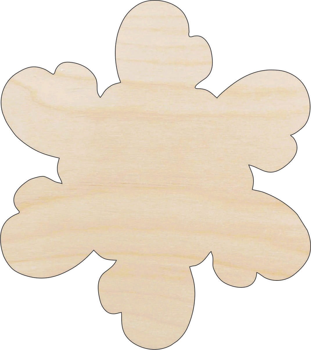 Flower Wood Craft Shape - Laser Cut Baltic Birch Unfinished DIY Wood Art Supplies FLR82 - The Wood Shape Store