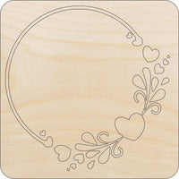 Flower Wood Craft Shape - Laser Cut Baltic Birch Unfinished DIY Wood Art Supplies FLR98 - The Wood Shape Store