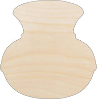 Pot Wood Craft Shape - Laser Cut Baltic Birch Unfinished DIY Wood Art Supplies FOD101 - The Wood Shape Store