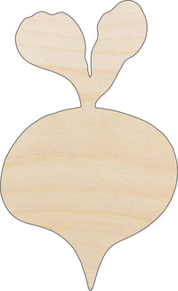 Radish Wood Craft Shape - Laser Cut Baltic Birch Unfinished DIY Wood Art Supplies FOD103 - The Wood Shape Store