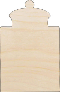Jar Wood Craft Shape - Laser Cut Baltic Birch Unfinished DIY Wood Art Supplies FOD111 - The Wood Shape Store