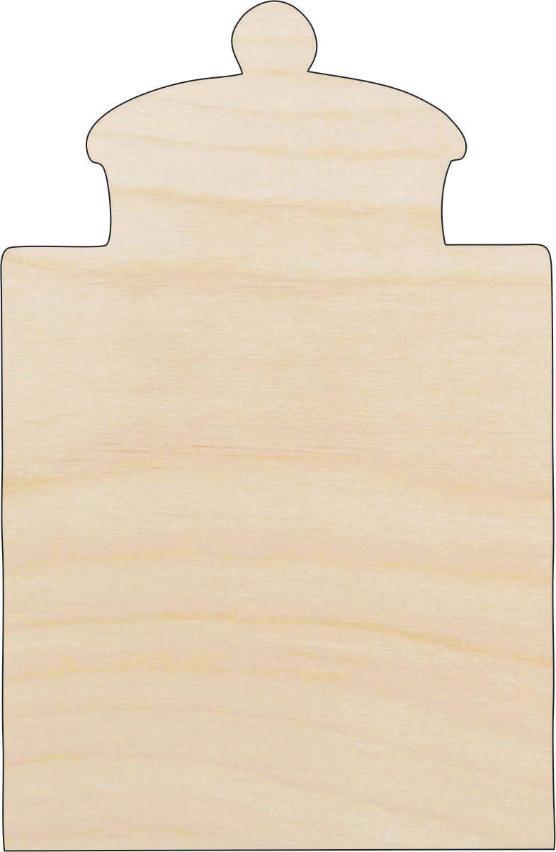 Container Jar - Laser Cut Out Unfinished Wood Craft Shape FOD111 Container Jar - Laser Cut Out Unfinished Wood Craft Shape FOD111