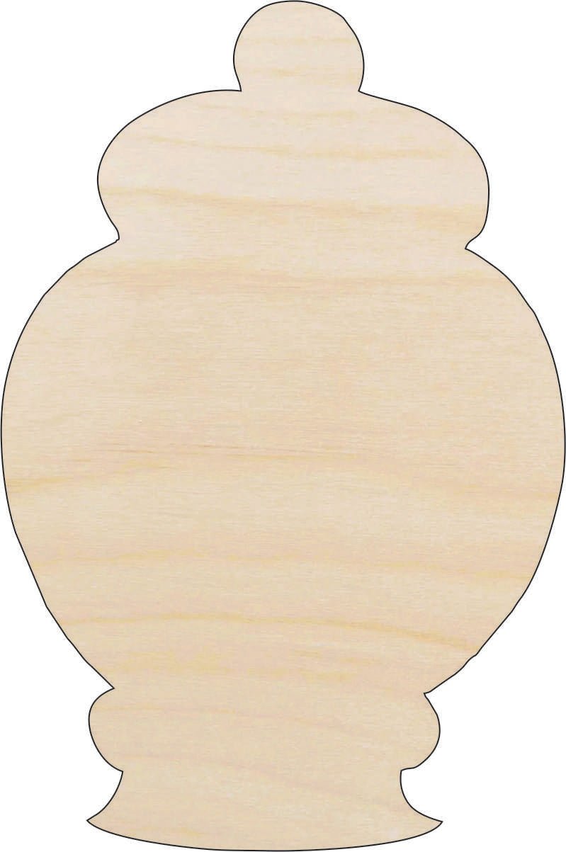Jar Wood Craft Shape - Laser Cut Baltic Birch Unfinished DIY Wood Art Supplies FOD112 - The Wood Shape Store