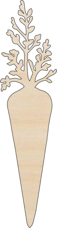 Carrot Wood Craft Shape - Laser Cut Baltic Birch Unfinished DIY Wood Art Supplies FOD113 - The Wood Shape Store